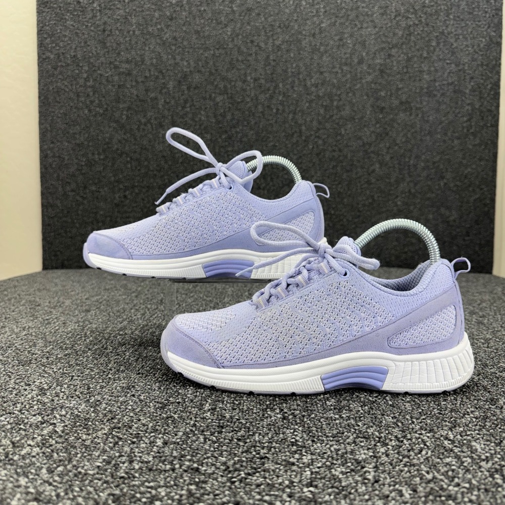 Orthofeet Coral Stretch Knit Sneakers Womens 8 Lavender Good comfort lifestyle
